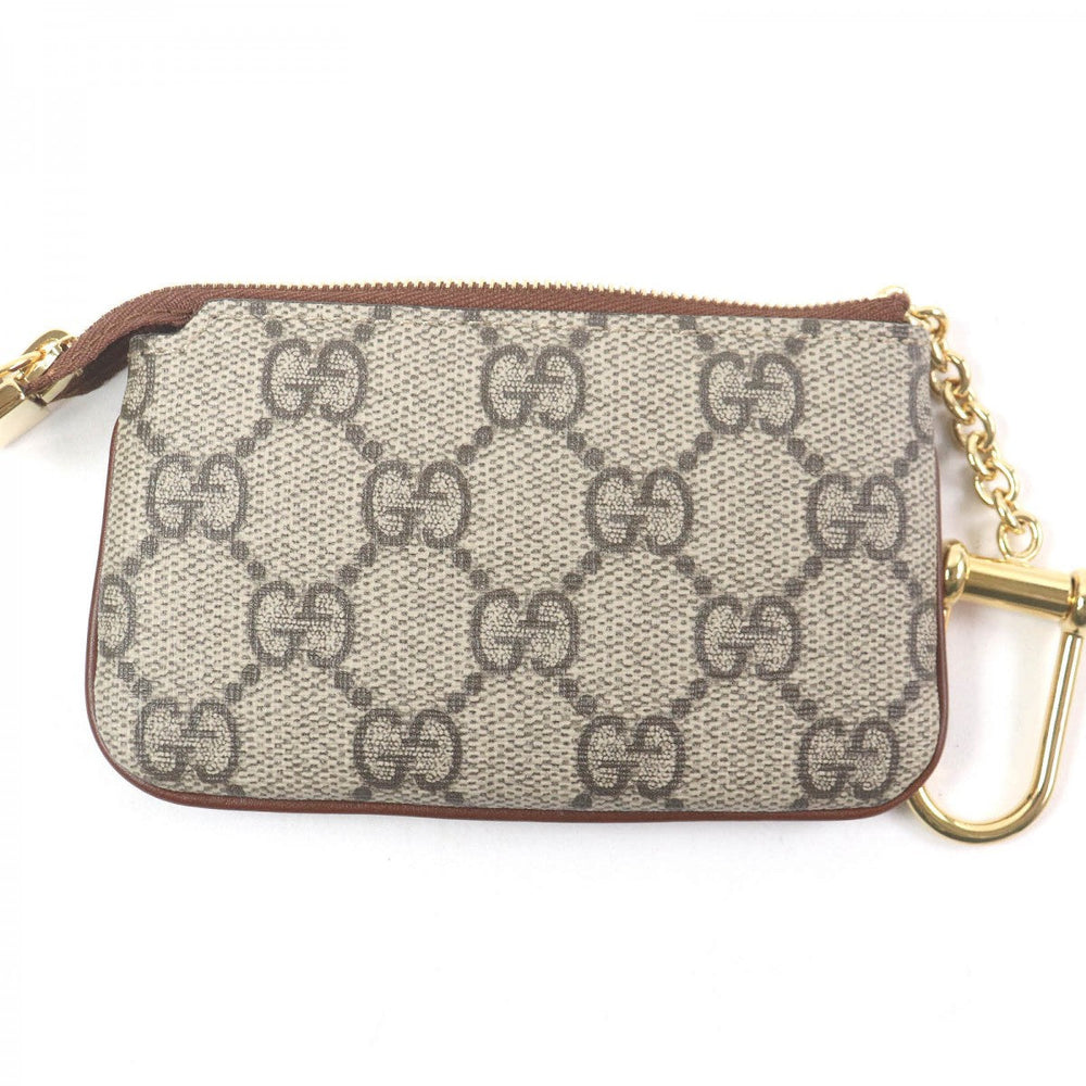 GUCCI Coin case 447964 Main: PVC, Part: Leather beige mens(Unisex) Used Authentic