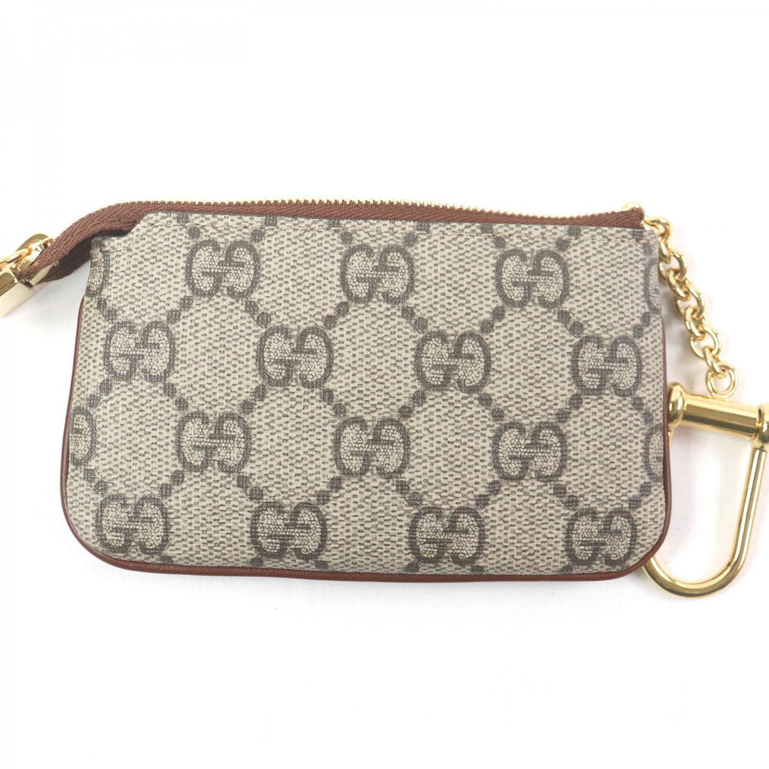 GUCCI Coin case 447964 Main: PVC, Part: Leather beige mens(Unisex) Used Authentic