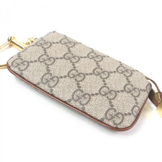 GUCCI Coin case 447964 Main: PVC, Part: Leather beige mens(Unisex) Used Authentic