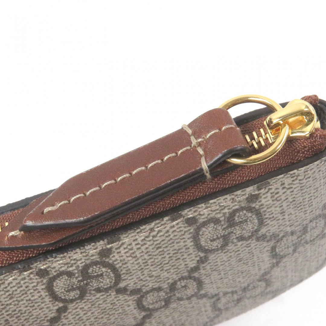 GUCCI Coin case 447964 Main: PVC, Part: Leather beige mens(Unisex) Used Authentic
