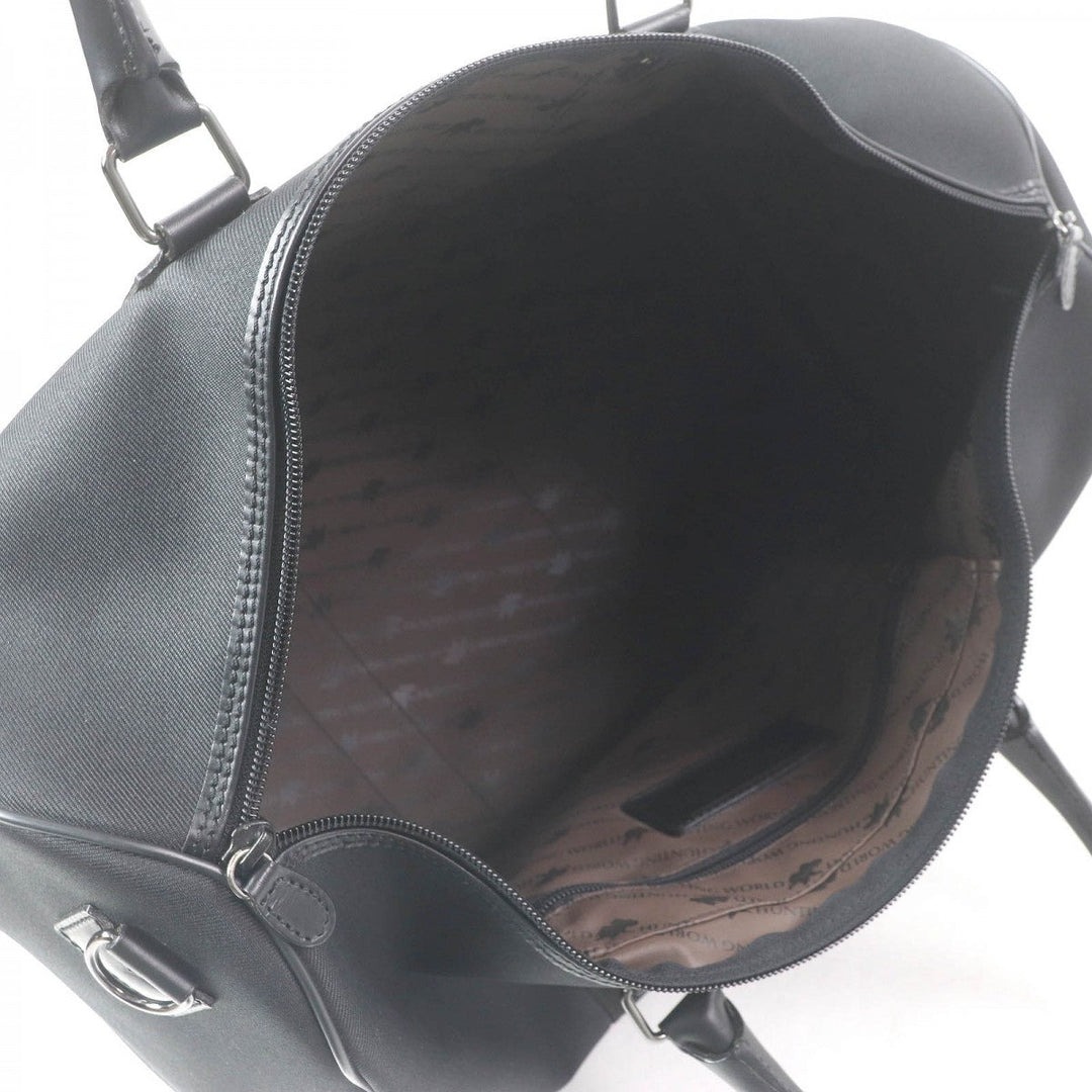 HUNTING WORLD Boston Duffel bag Main: Canvas, Part: Leather black Safari Today mens Used Authentic