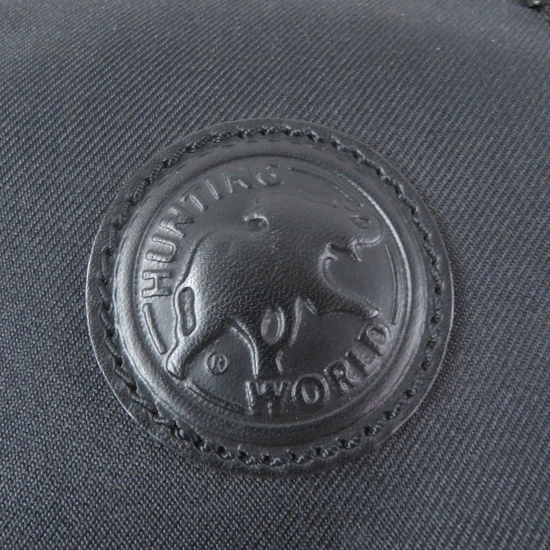HUNTING WORLD Boston Duffel bag Main: Canvas, Part: Leather black Safari Today mens Used Authentic