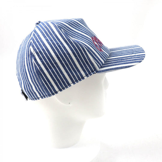 Miu Miu cap 5HC179 Main: 100% cotton Indigo white Women M Used Authentic