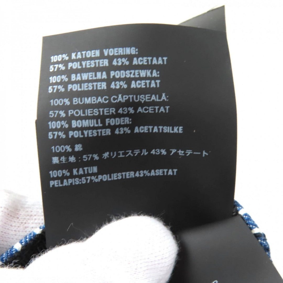 Miu Miu cap 5HC179 Main: 100% cotton Indigo white Women M Used Authentic