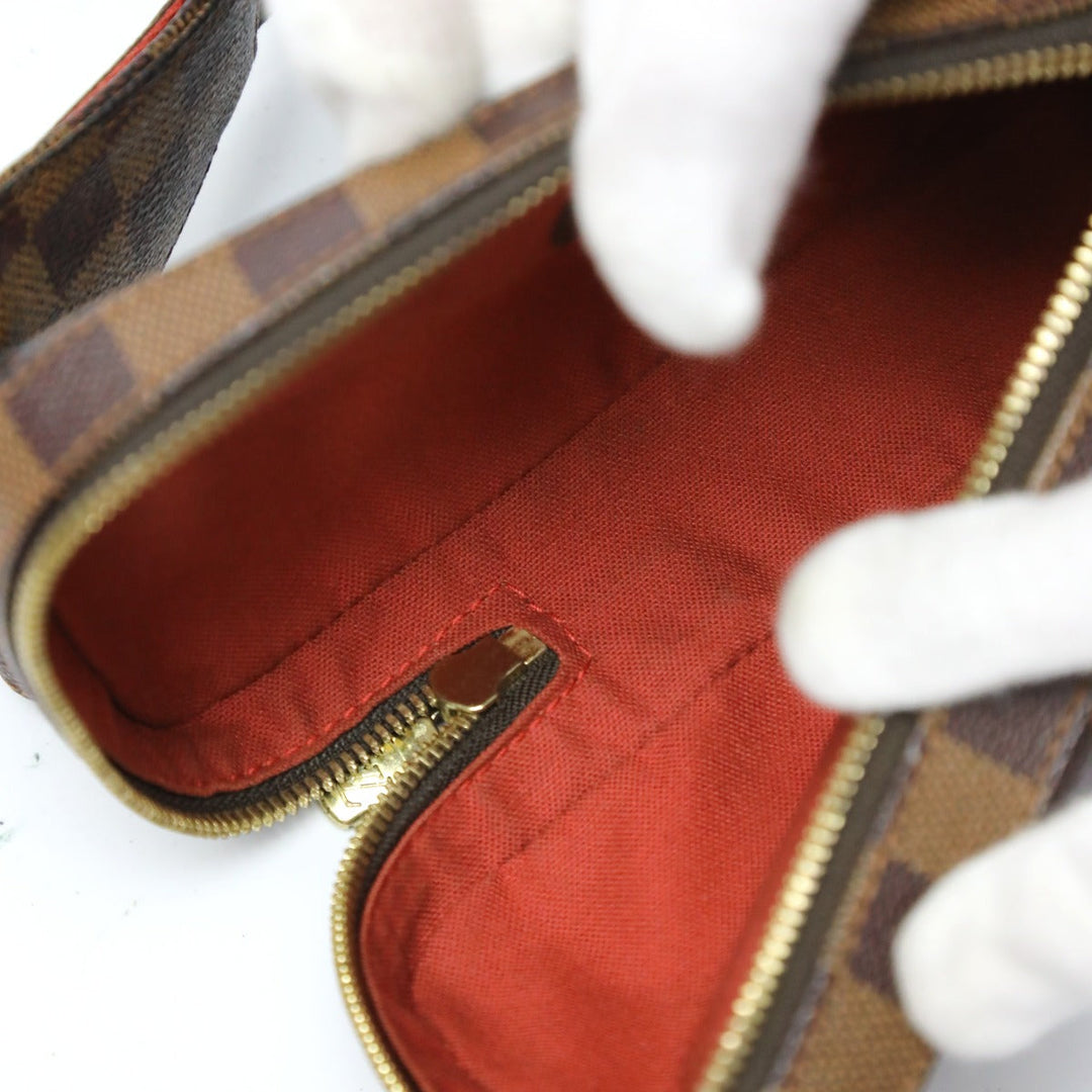 LOUIS VUITTON Sling bag N51994 Damier canvas Brown Waist pouch Damier Geronimos unisex(Unisex) Used Authentic