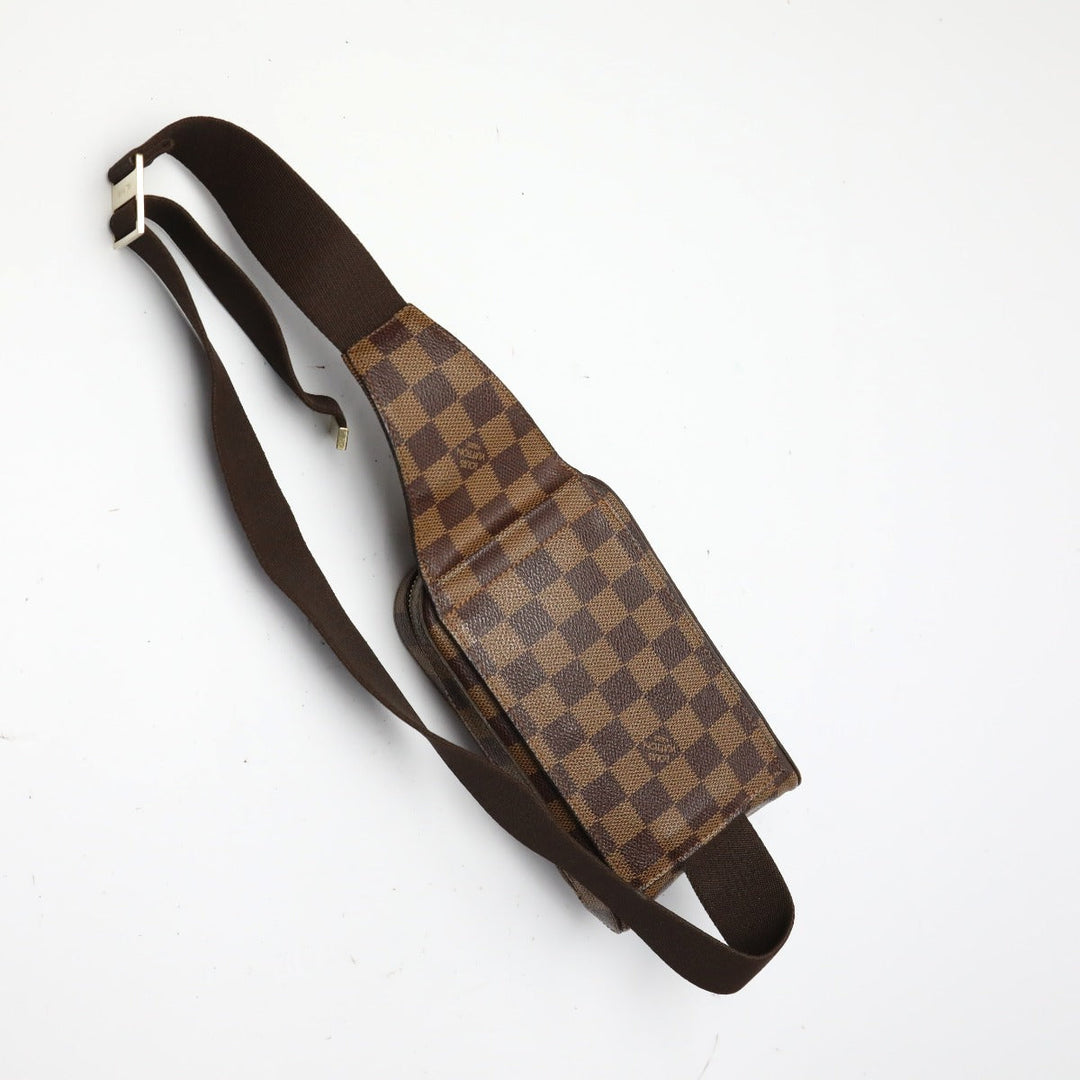 LOUIS VUITTON Sling bag N51994 Damier canvas Brown Waist pouch Damier Geronimos unisex(Unisex) Used Authentic