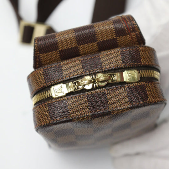 LOUIS VUITTON Sling bag N51994 Damier canvas Brown Waist pouch Damier Geronimos unisex(Unisex) Used Authentic
