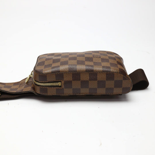 LOUIS VUITTON Sling bag N51994 Damier canvas Brown Waist pouch Damier Geronimos unisex(Unisex) Used Authentic