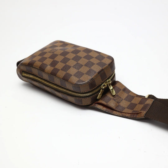 LOUIS VUITTON Sling bag N51994 Damier canvas Brown Waist pouch Damier Geronimos unisex(Unisex) Used Authentic