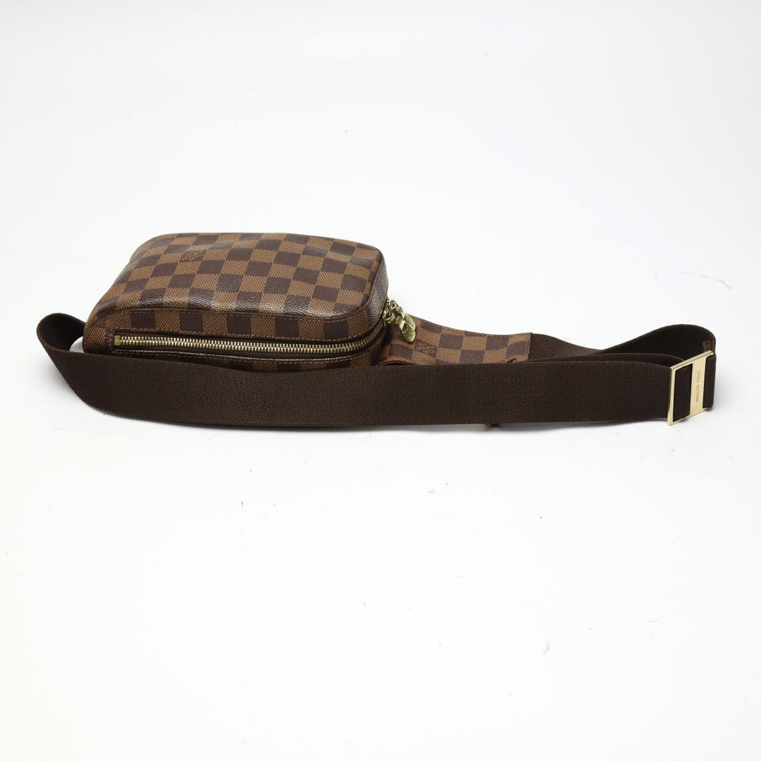 LOUIS VUITTON Sling bag N51994 Damier canvas Brown Waist pouch Damier Geronimos unisex(Unisex) Used Authentic