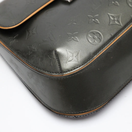 LOUIS VUITTON Shoulder Bag M55152 Monogram Matte Leather Noir mat Webster Street Women Used Authentic