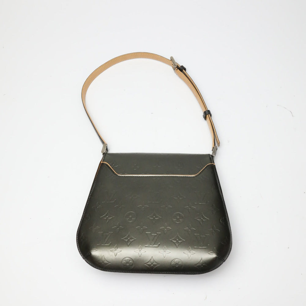 LOUIS VUITTON Shoulder Bag M55152 Monogram Matte Leather Noir mat Webster Street Women Used Authentic