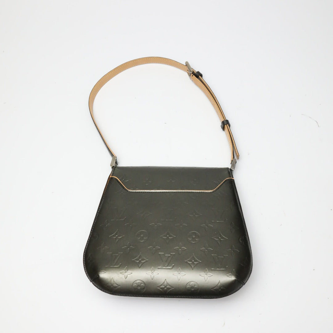 LOUIS VUITTON Shoulder Bag M55152 Monogram Matte Leather Noir mat Webster Street Women Used Authentic
