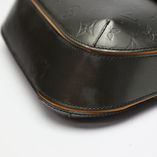 LOUIS VUITTON Shoulder Bag M55152 Monogram Matte Leather Noir mat Webster Street Women Used Authentic