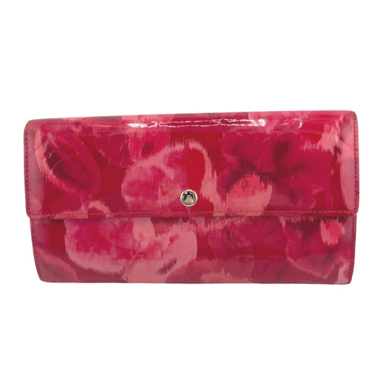 LOUIS VUITTON Long Wallet Purse M90022 enamel Rose Andian Pink Long Wallet Purse Monogram Vernis Portefeuille Sara Women Used Authentic