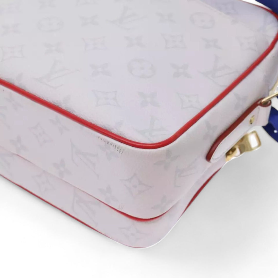 Louis Vuitton Monogram Nile PM Shoulder Bag NBA White Blue Strap Men's Bag