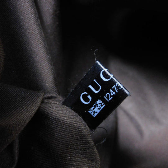 GUCCI Tote Bag 163805 GG canvas x calf leather beige Sherry line Web stripe bow tote