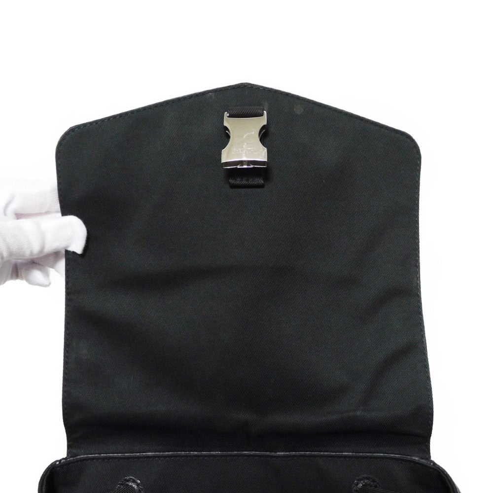 LOUIS VUITTON Backpack M30417 Taiga Leather x Monogram Eclipse Canvas Noir Taigarama monogram Eclipse Day pack