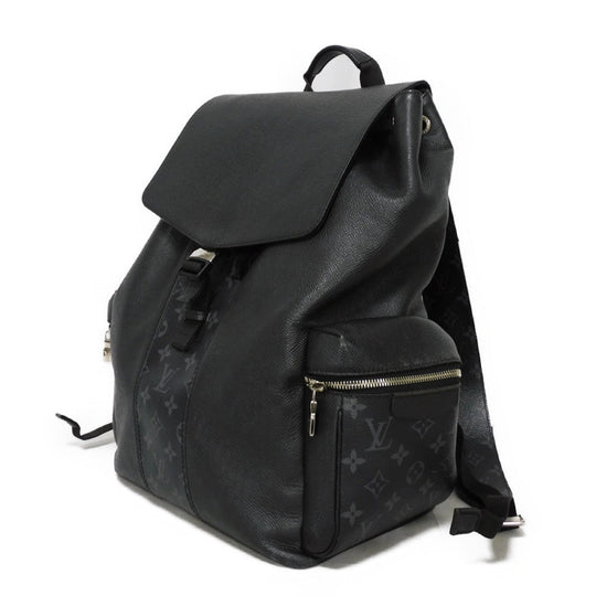 LOUIS VUITTON Backpack M30417 Taiga Leather x Monogram Eclipse Canvas Noir Taigarama monogram Eclipse Day pack