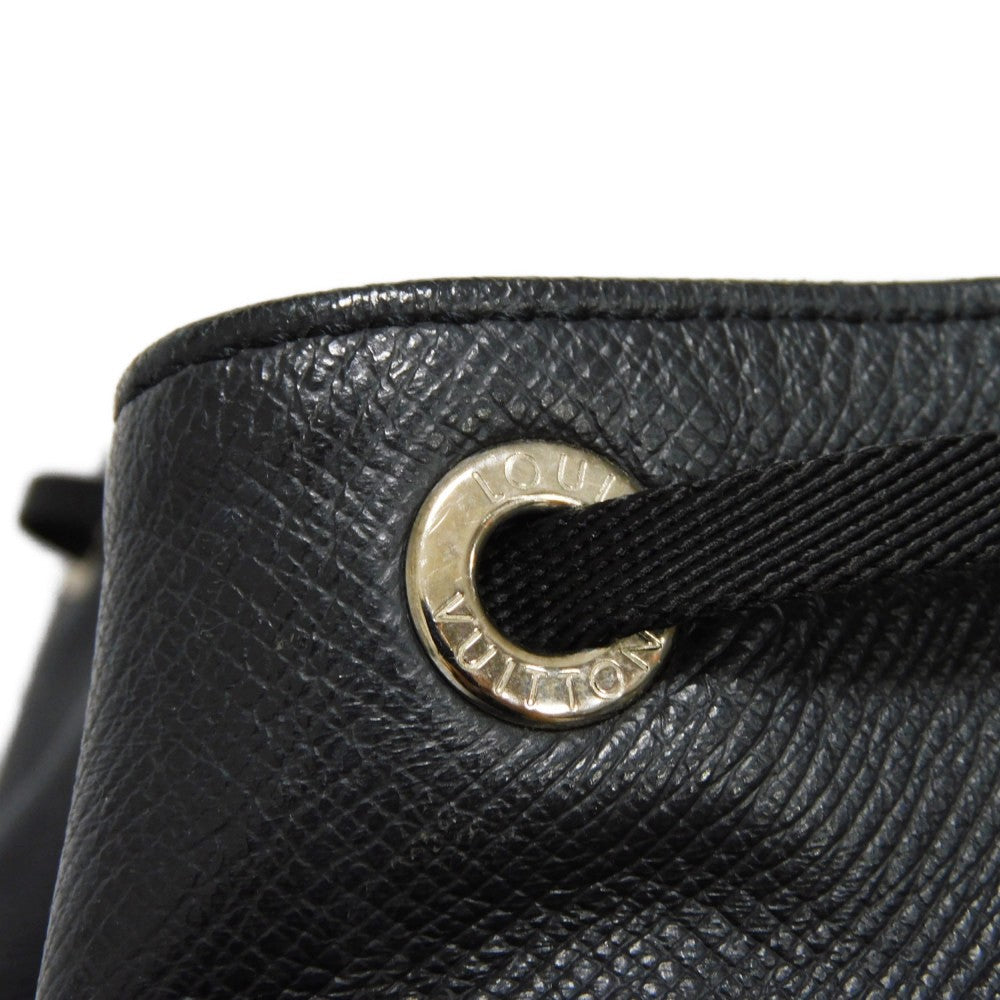 LOUIS VUITTON Backpack M30417 Taiga Leather x Monogram Eclipse Canvas Noir Taigarama monogram Eclipse Day pack