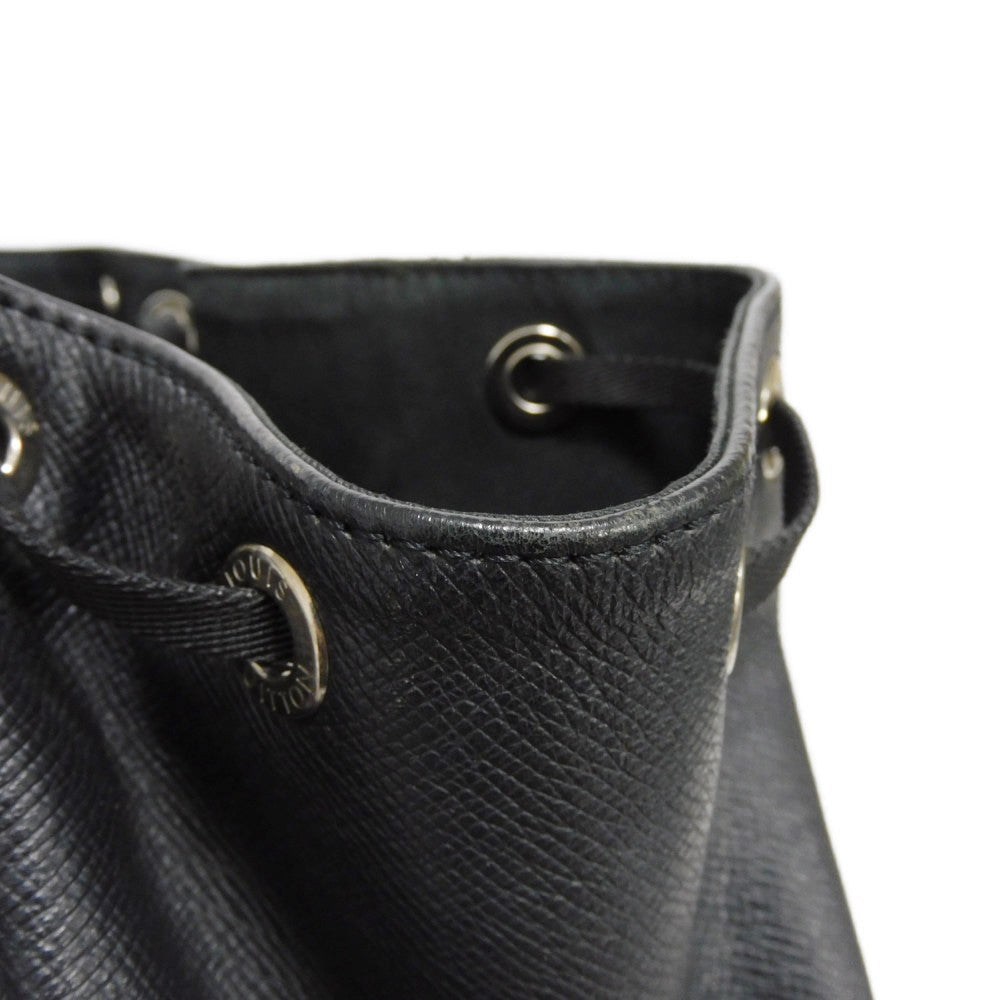 LOUIS VUITTON Backpack M30417 Taiga Leather x Monogram Eclipse Canvas Noir Taigarama monogram Eclipse Day pack