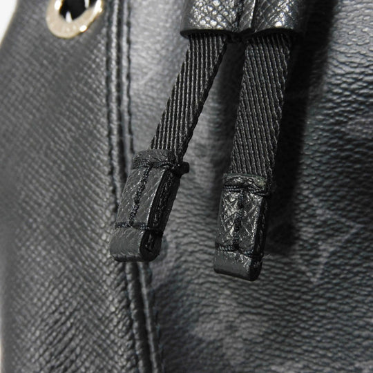 LOUIS VUITTON Backpack M30417 Taiga Leather x Monogram Eclipse Canvas Noir Taigarama monogram Eclipse Day pack
