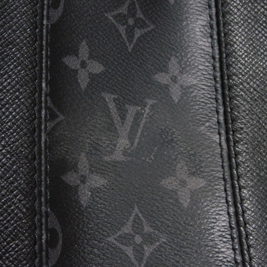 LOUIS VUITTON Backpack M30417 Taiga Leather x Monogram Eclipse Canvas Noir Taigarama monogram Eclipse Day pack