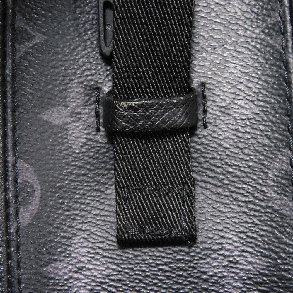 LOUIS VUITTON Backpack M30417 Taiga Leather x Monogram Eclipse Canvas Noir Taigarama monogram Eclipse Day pack