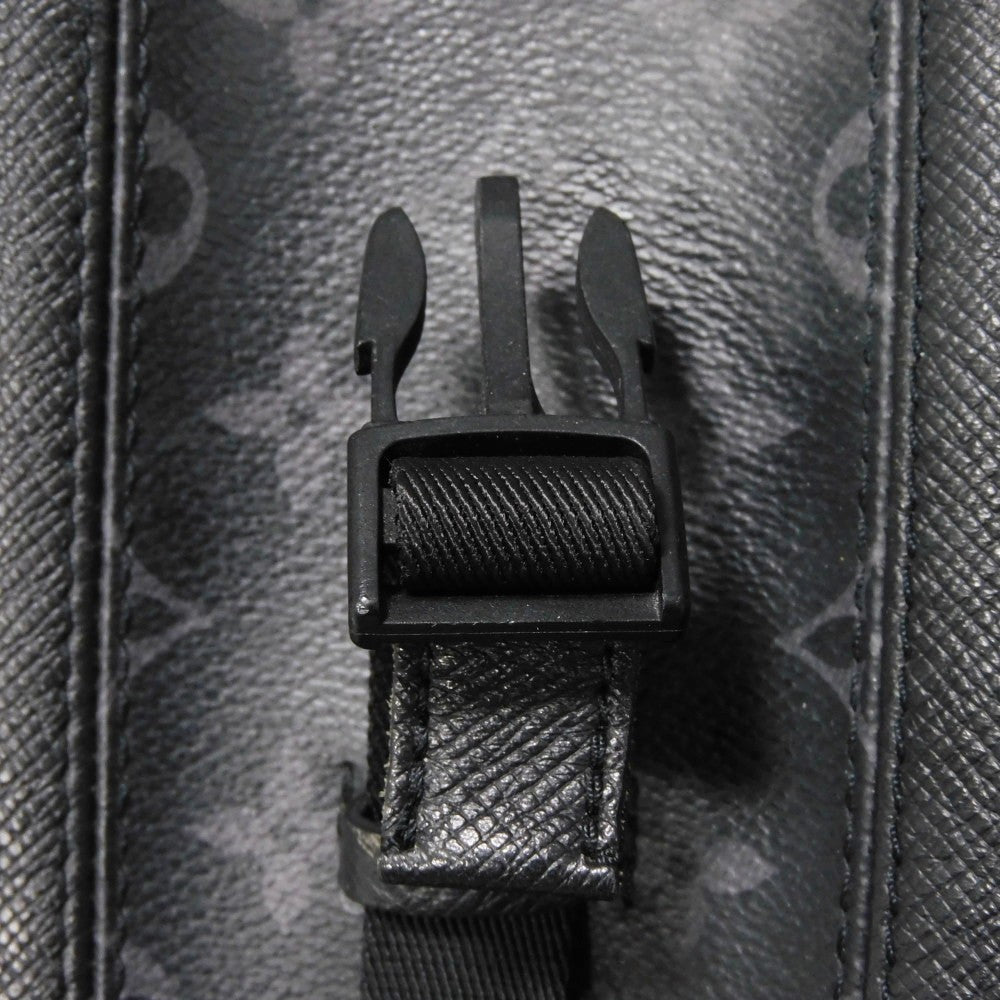 LOUIS VUITTON Backpack M30417 Taiga Leather x Monogram Eclipse Canvas Noir Taigarama monogram Eclipse Day pack