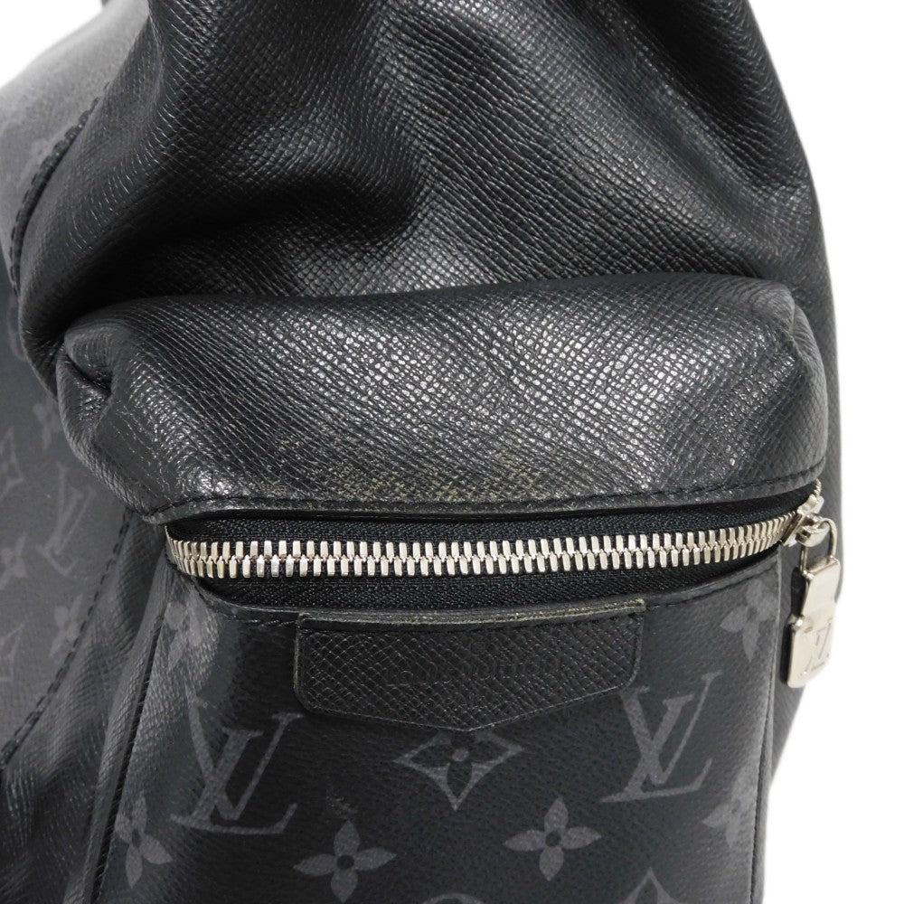 LOUIS VUITTON Backpack M30417 Taiga Leather x Monogram Eclipse Canvas Noir Taigarama monogram Eclipse Day pack
