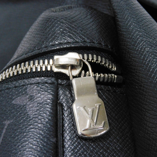 LOUIS VUITTON Backpack M30417 Taiga Leather x Monogram Eclipse Canvas Noir Taigarama monogram Eclipse Day pack