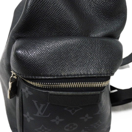 LOUIS VUITTON Backpack M30417 Taiga Leather x Monogram Eclipse Canvas Noir Taigarama monogram Eclipse Day pack