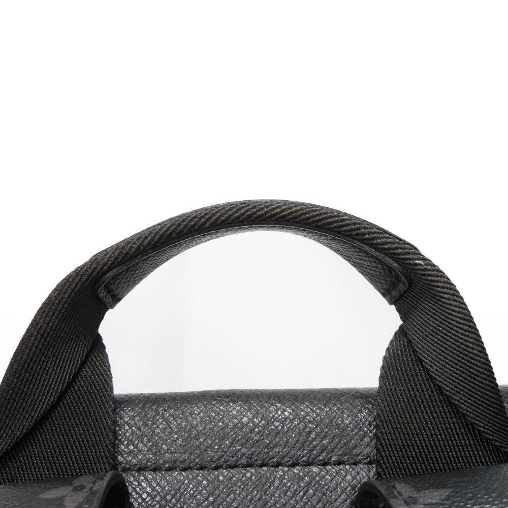 LOUIS VUITTON Backpack M30417 Taiga Leather x Monogram Eclipse Canvas Noir Taigarama monogram Eclipse Day pack