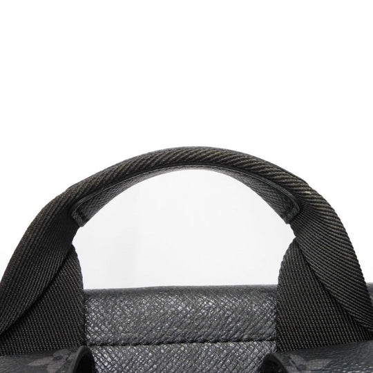 LOUIS VUITTON Backpack M30417 Taiga Leather x Monogram Eclipse Canvas Noir Taigarama monogram Eclipse Day pack