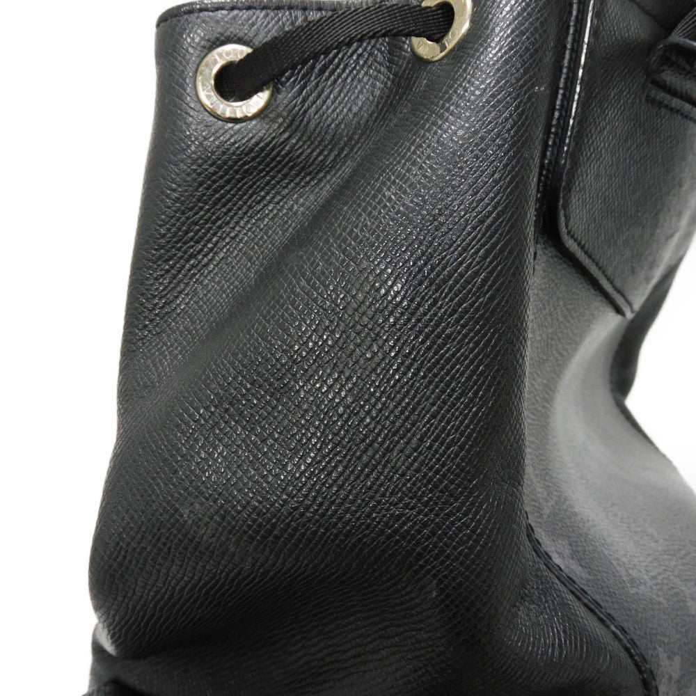 LOUIS VUITTON Backpack M30417 Taiga Leather x Monogram Eclipse Canvas Noir Taigarama monogram Eclipse Day pack