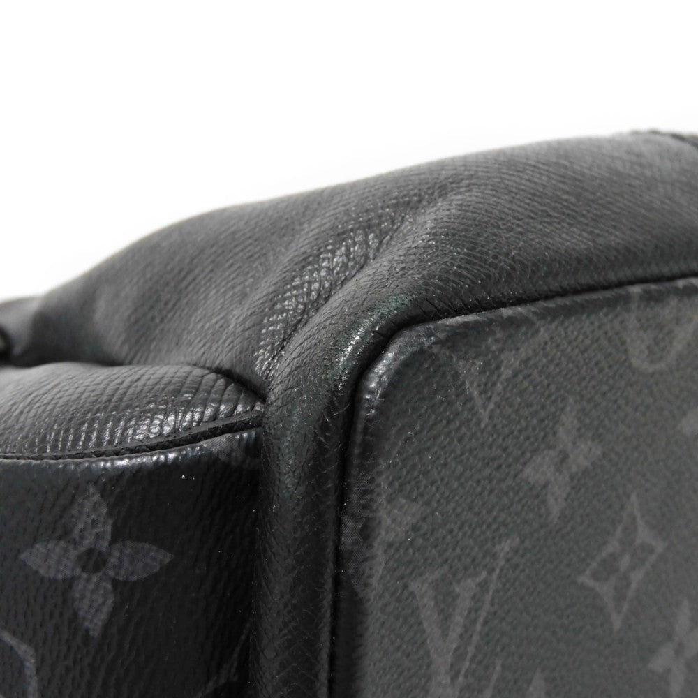 LOUIS VUITTON Backpack M30417 Taiga Leather x Monogram Eclipse Canvas Noir Taigarama monogram Eclipse Day pack