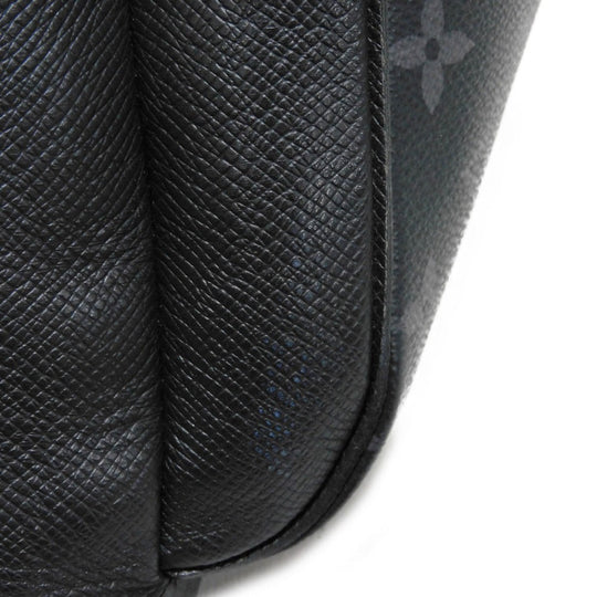 LOUIS VUITTON Backpack M30417 Taiga Leather x Monogram Eclipse Canvas Noir Taigarama monogram Eclipse Day pack