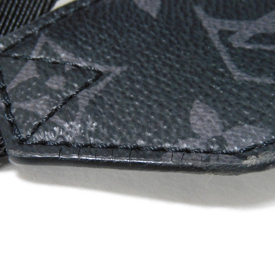 LOUIS VUITTON Backpack M30417 Taiga Leather x Monogram Eclipse Canvas Noir Taigarama monogram Eclipse Day pack