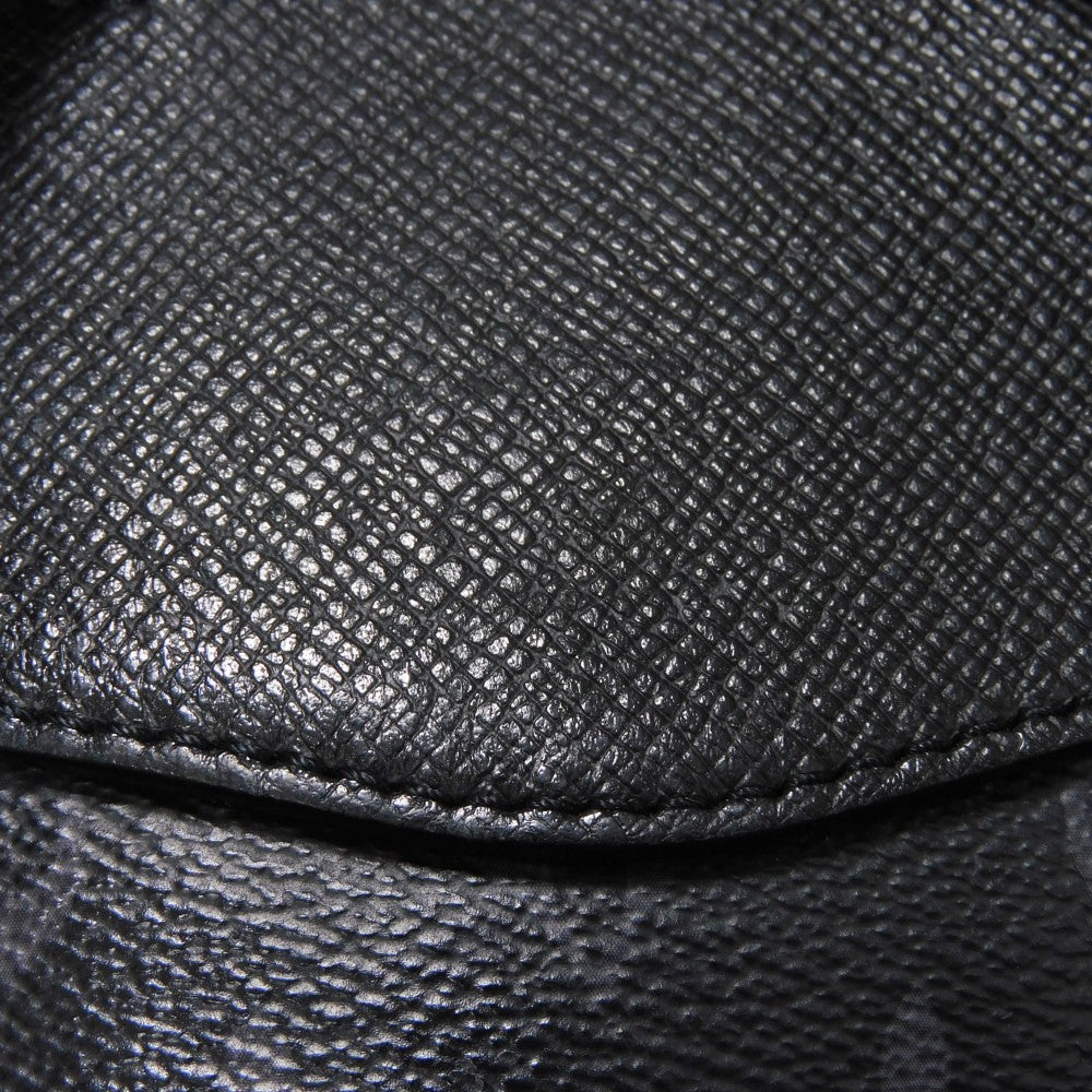 LOUIS VUITTON Backpack M30417 Taiga Leather x Monogram Eclipse Canvas Noir Taigarama monogram Eclipse Day pack