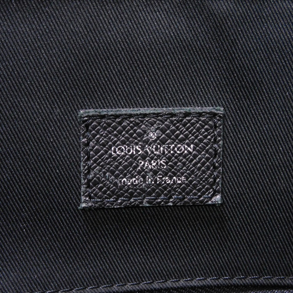 LOUIS VUITTON Backpack M30417 Taiga Leather x Monogram Eclipse Canvas Noir Taigarama monogram Eclipse Day pack