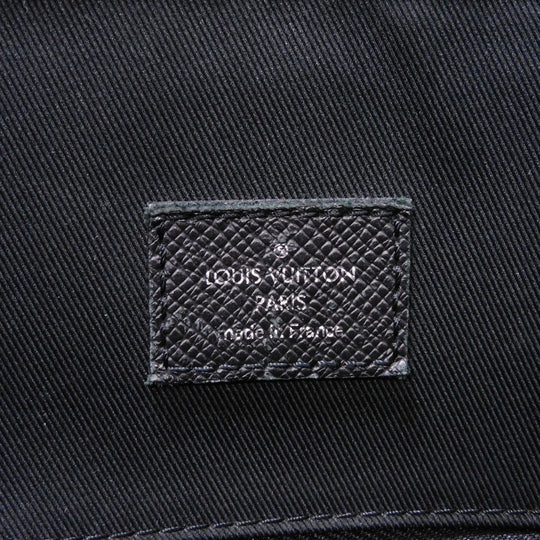 LOUIS VUITTON Backpack M30417 Taiga Leather x Monogram Eclipse Canvas Noir Taigarama monogram Eclipse Day pack
