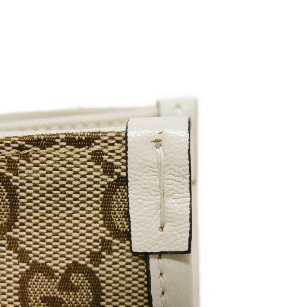 GUCCI Tote Bag 623694 1U10G 9761 GG canvas x calf leather beige GG canvas Horsebit 1955 Tote