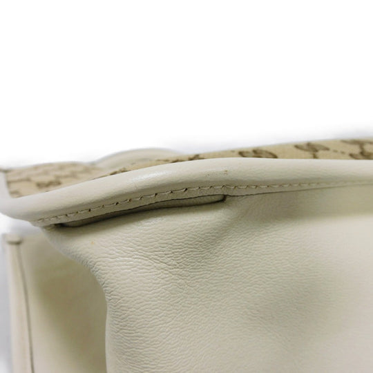 GUCCI Tote Bag 623694 1U10G 9761 GG canvas x calf leather beige GG canvas Horsebit 1955 Tote