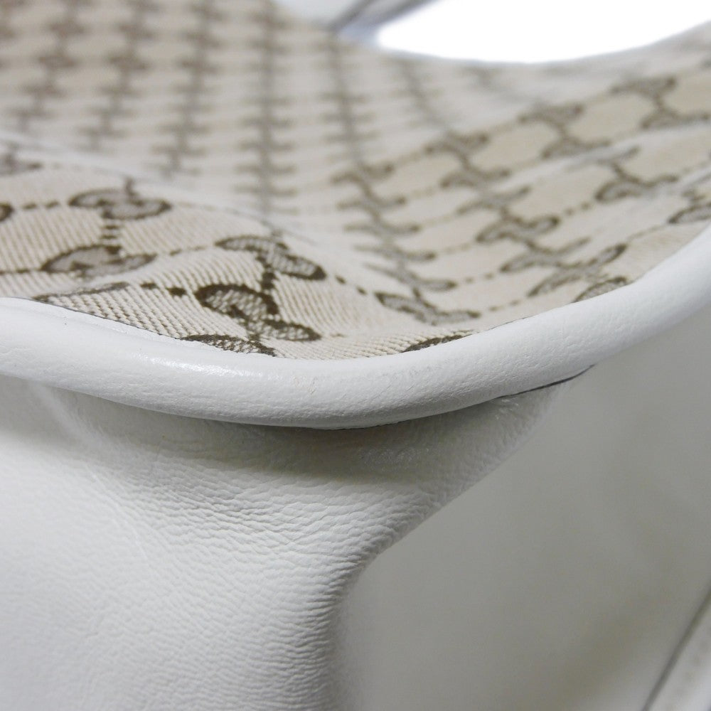 GUCCI Tote Bag 623694 1U10G 9761 GG canvas x calf leather beige GG canvas Horsebit 1955 Tote