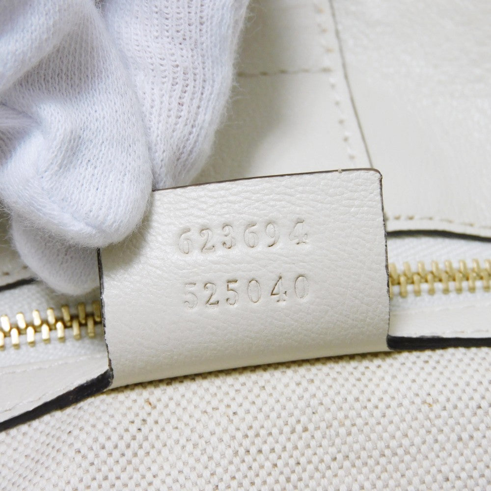GUCCI Tote Bag 623694 1U10G 9761 GG canvas x calf leather beige GG canvas Horsebit 1955 Tote