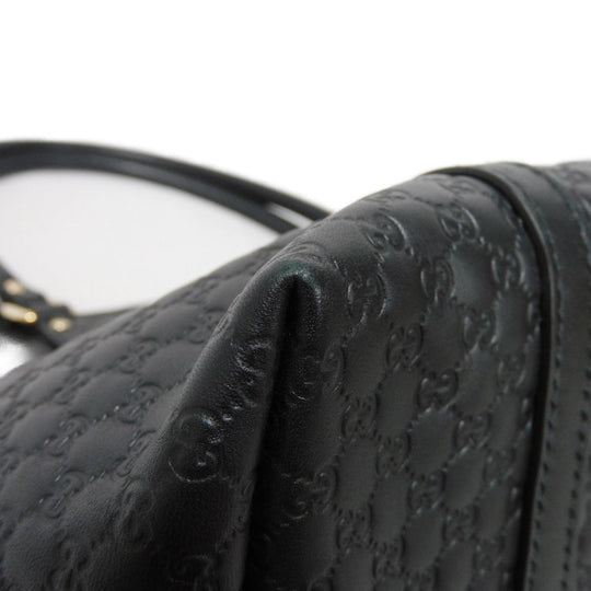 GUCCI Tote Bag 449647 BMJ1G 1000 GG striped leather black Micro GG Shima gucci sima tote