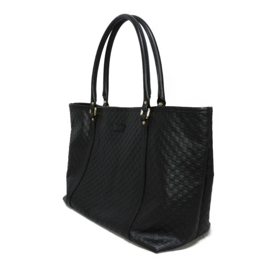 GUCCI Tote Bag 449647 BMJ1G 1000 GG striped leather black Micro GG Shima gucci sima tote