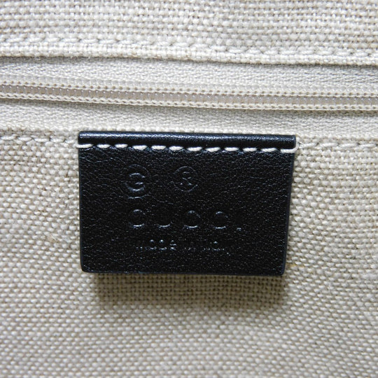 GUCCI Tote Bag 449647 BMJ1G 1000 GG striped leather black Micro GG Shima gucci sima tote