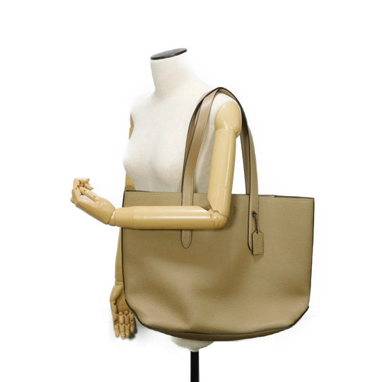 COACH Tote Bag C0240 Sanbarona Leather x Refined Calf Leather beige Logo embossing Gotham Tote 34