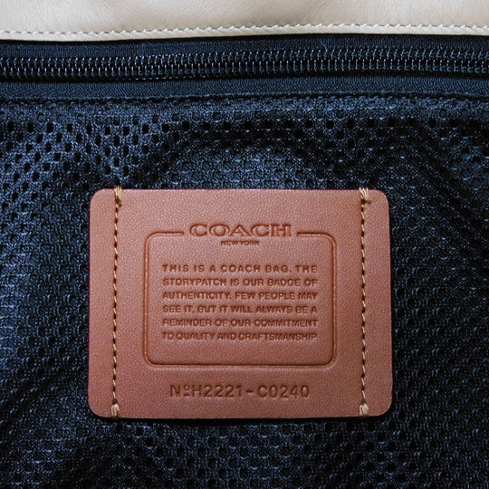 COACH Tote Bag C0240 Sanbarona Leather x Refined Calf Leather beige Logo embossing Gotham Tote 34